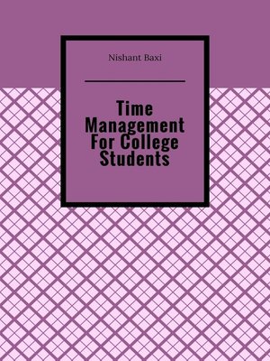 cover image of Time Management For College Students